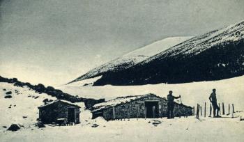 Carte de 1934 - Le Mont Serein : refuge et pistes de ski